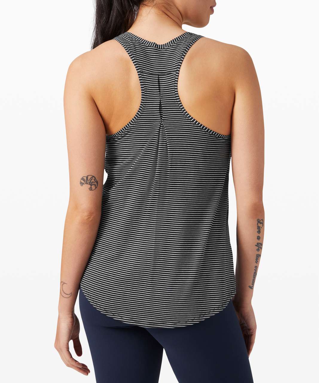Lululemon Love Tank *Pleated in Black Stripe - Size 10