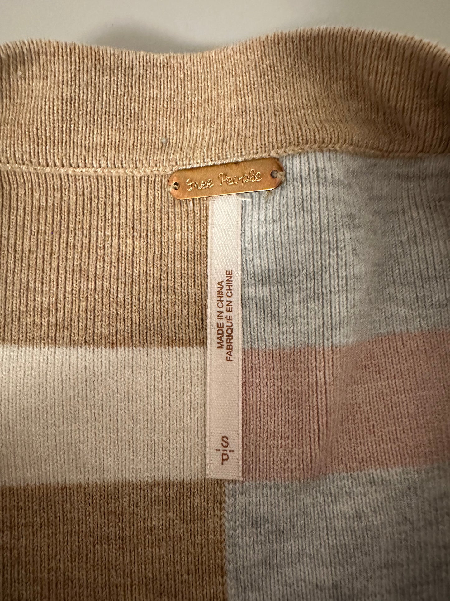 Free People Uptown Stripe Oversized Pullover Sweater | Size Small