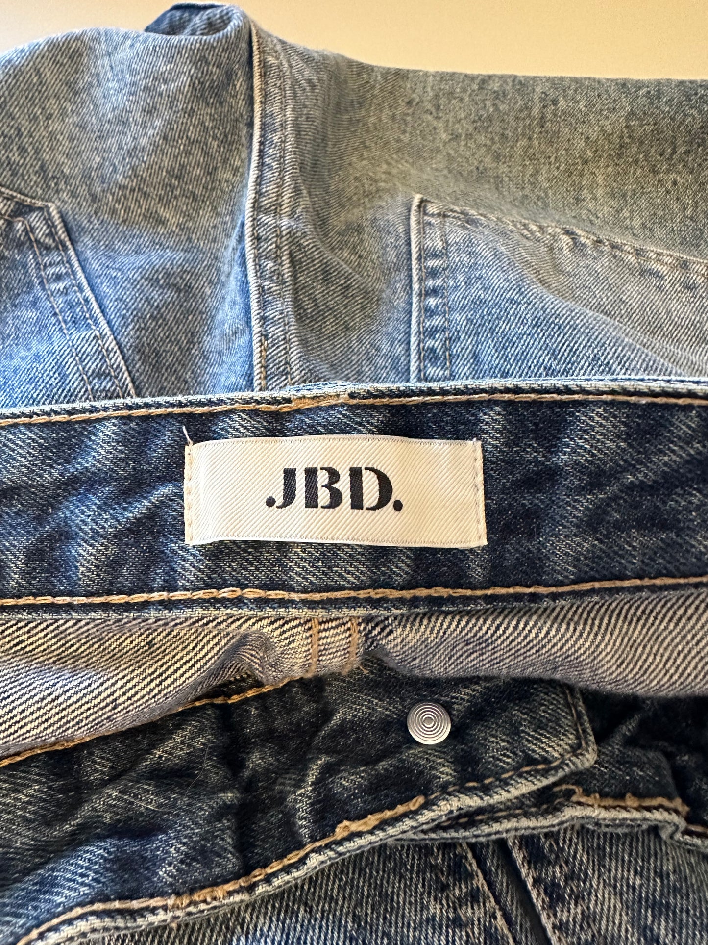 Just Black Classic Wide Leg Cotton 90s Style Denim Jeans | Size 25