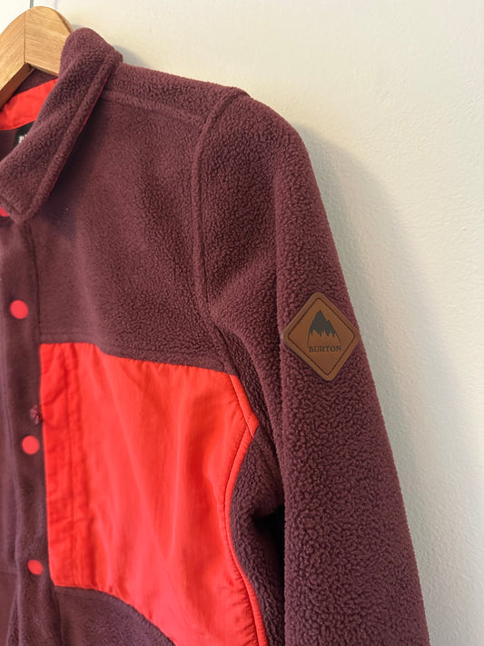 Burton Hearth Snap Up Fleece in Port Royal | Size Small