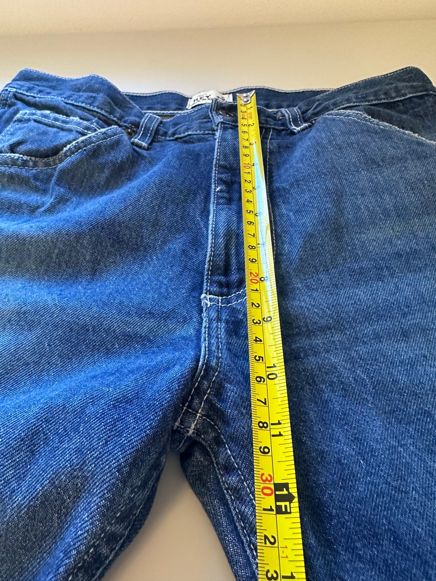 Hey Gang Denim Workpants Blue Straight Leg Women's Jeans | Size 29