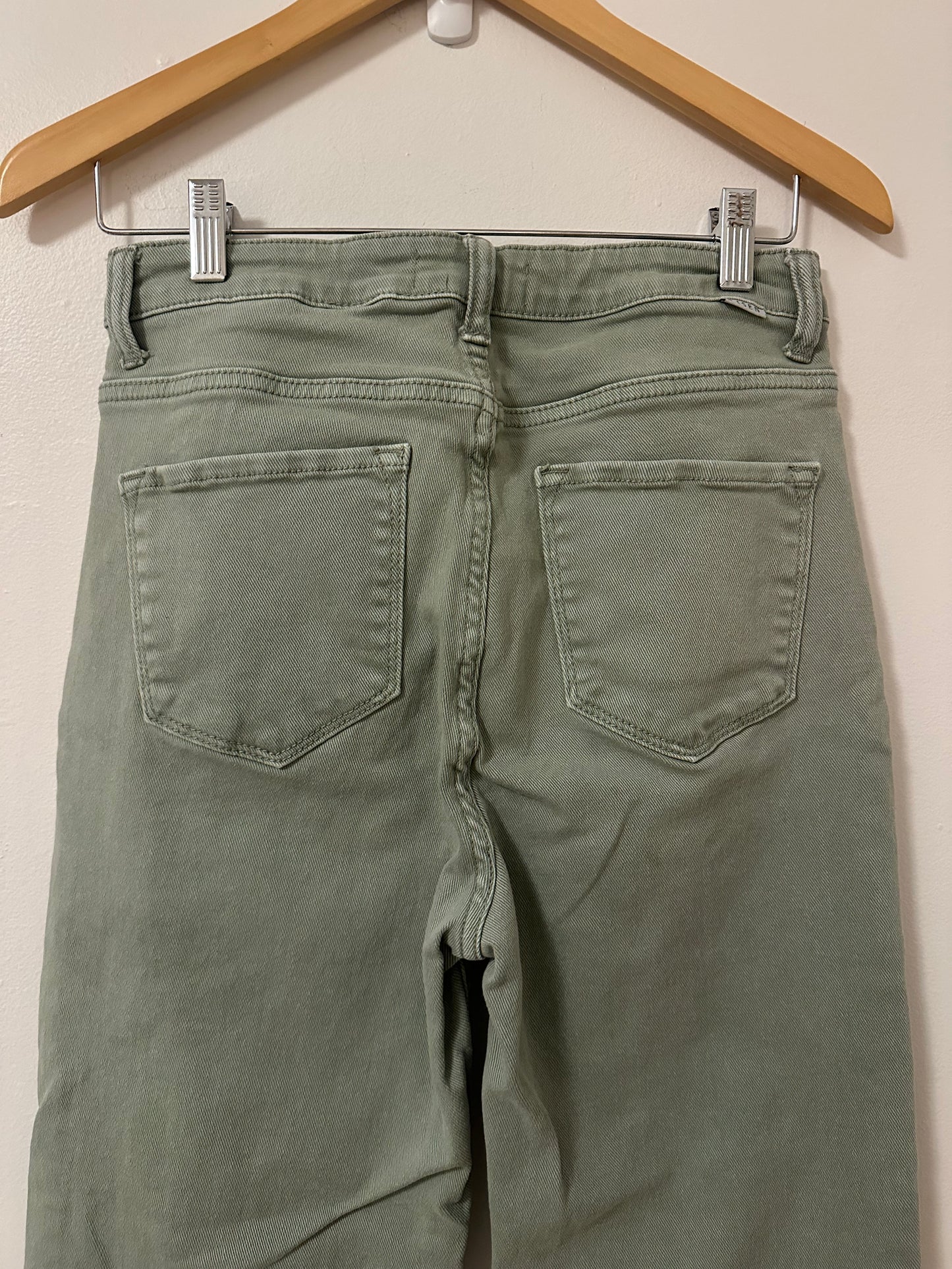 Risen Straight Leg Women's Sage Green Jeans | Size 29