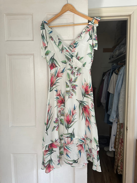 Nicole Miller Collection Floral Wrap Dress