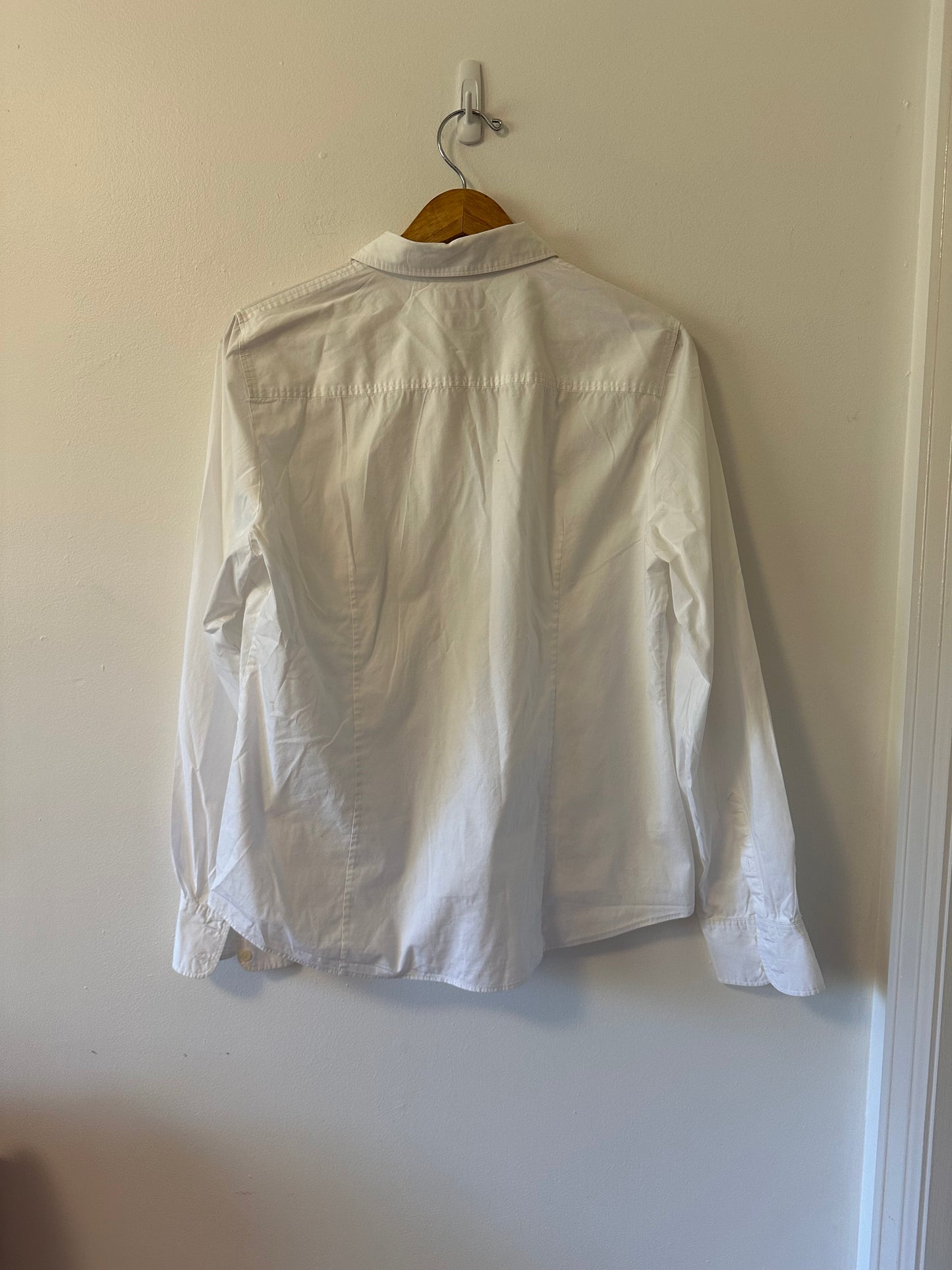 J. Crew Women's Haberdashery White Button Down Shirt | Size XL