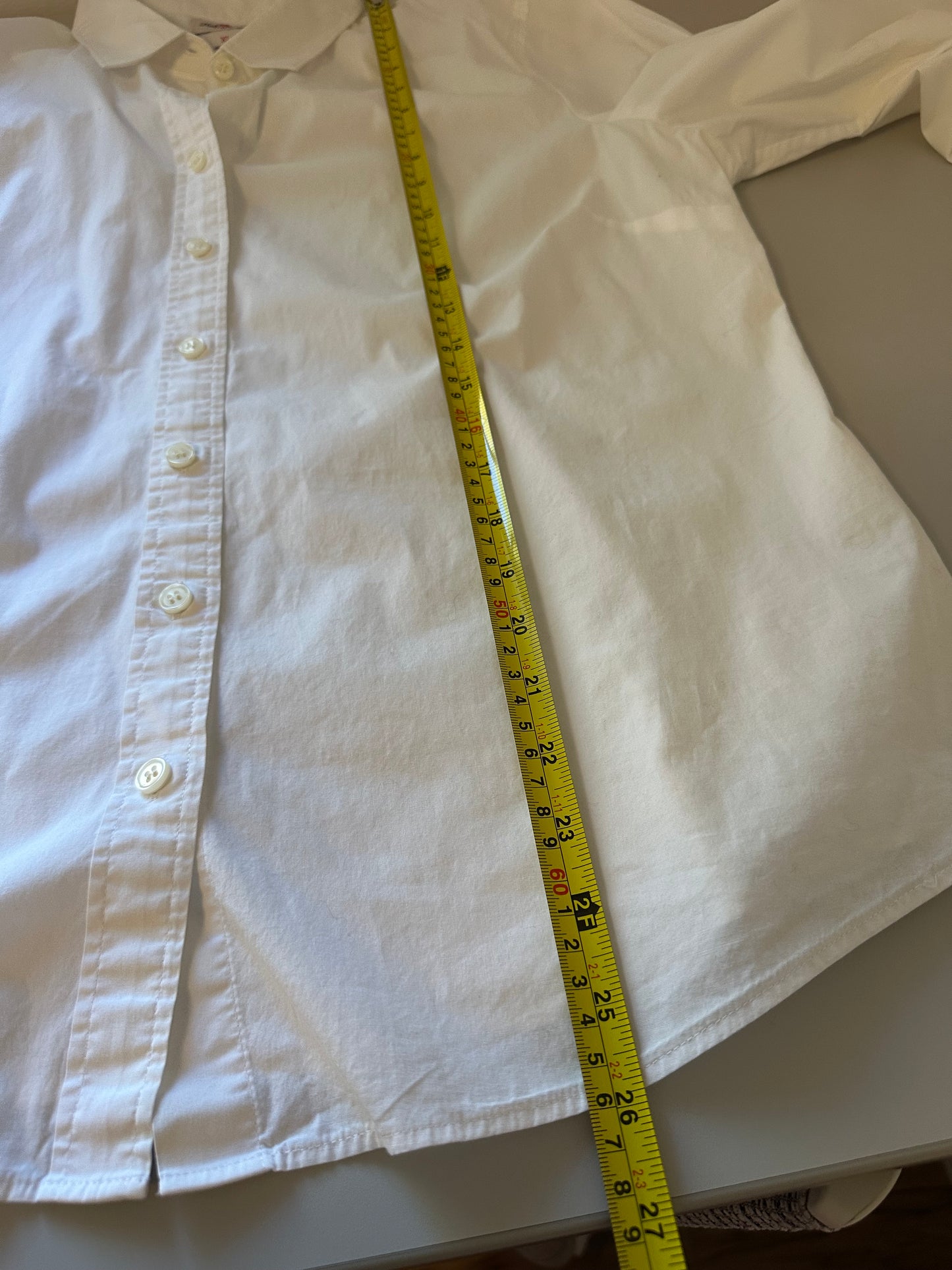 J. Crew Women's Haberdashery White Button Down Shirt | Size XL