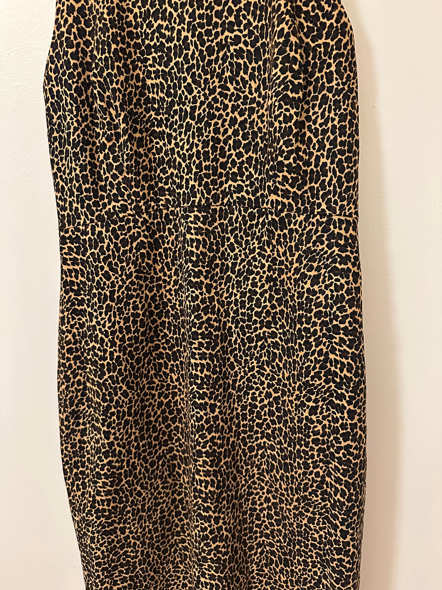 J. Crew Leopard Print Midi Shift Dress | Size 4