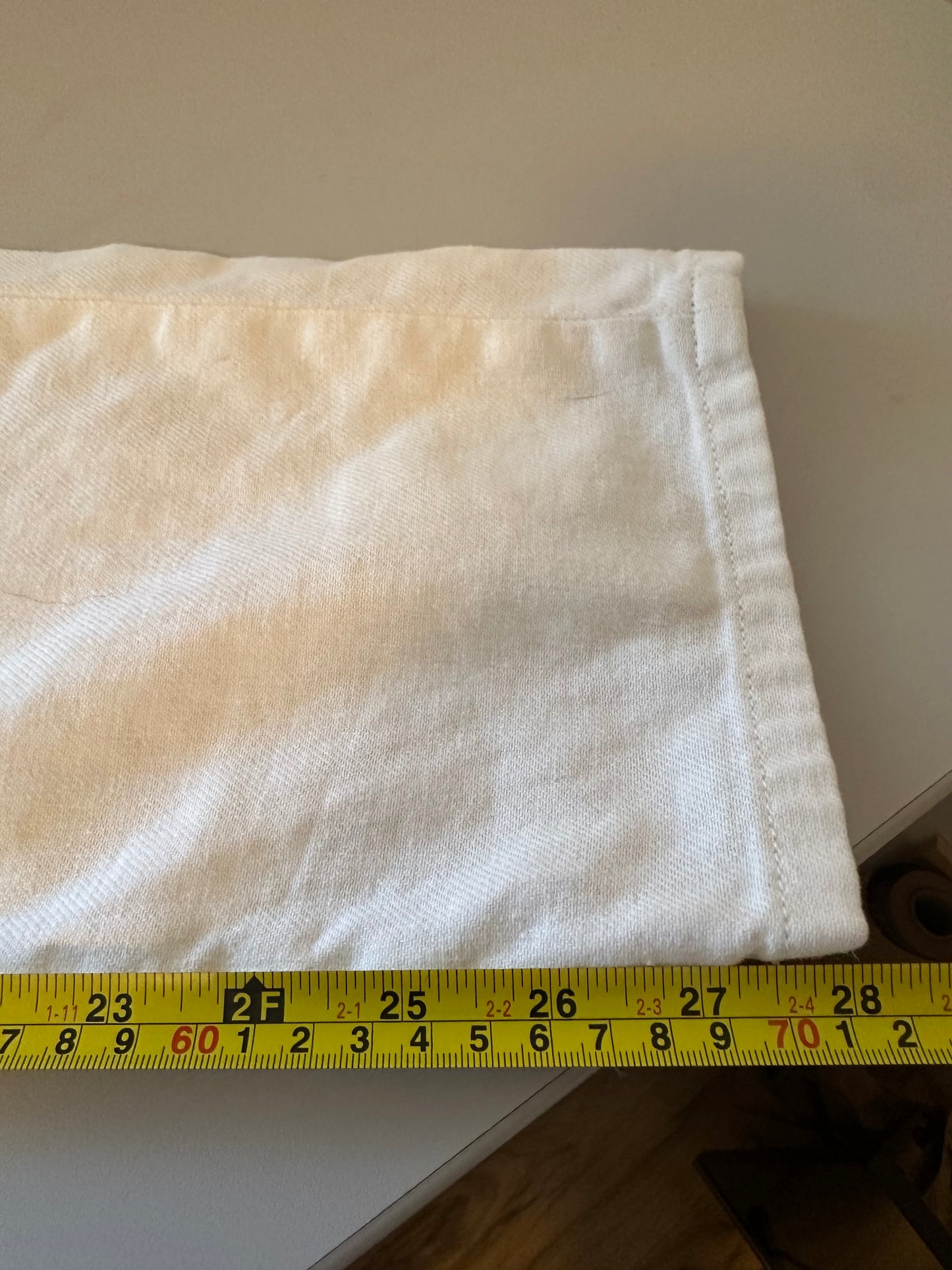 Joe's Jeans White Paper Bag Waist Straight Leg Cotton Pants