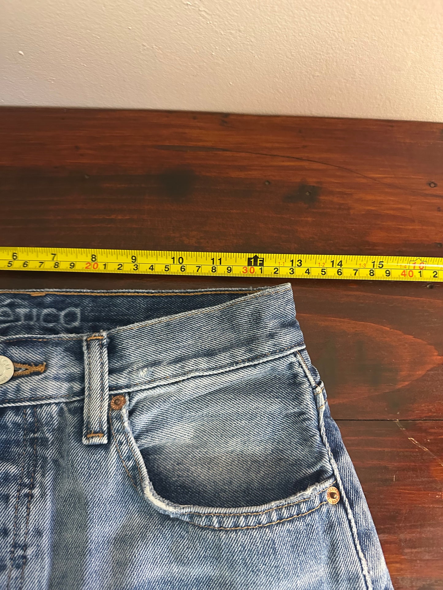 Etica Tyler Vintage Straight Leg Jeans - Size 25