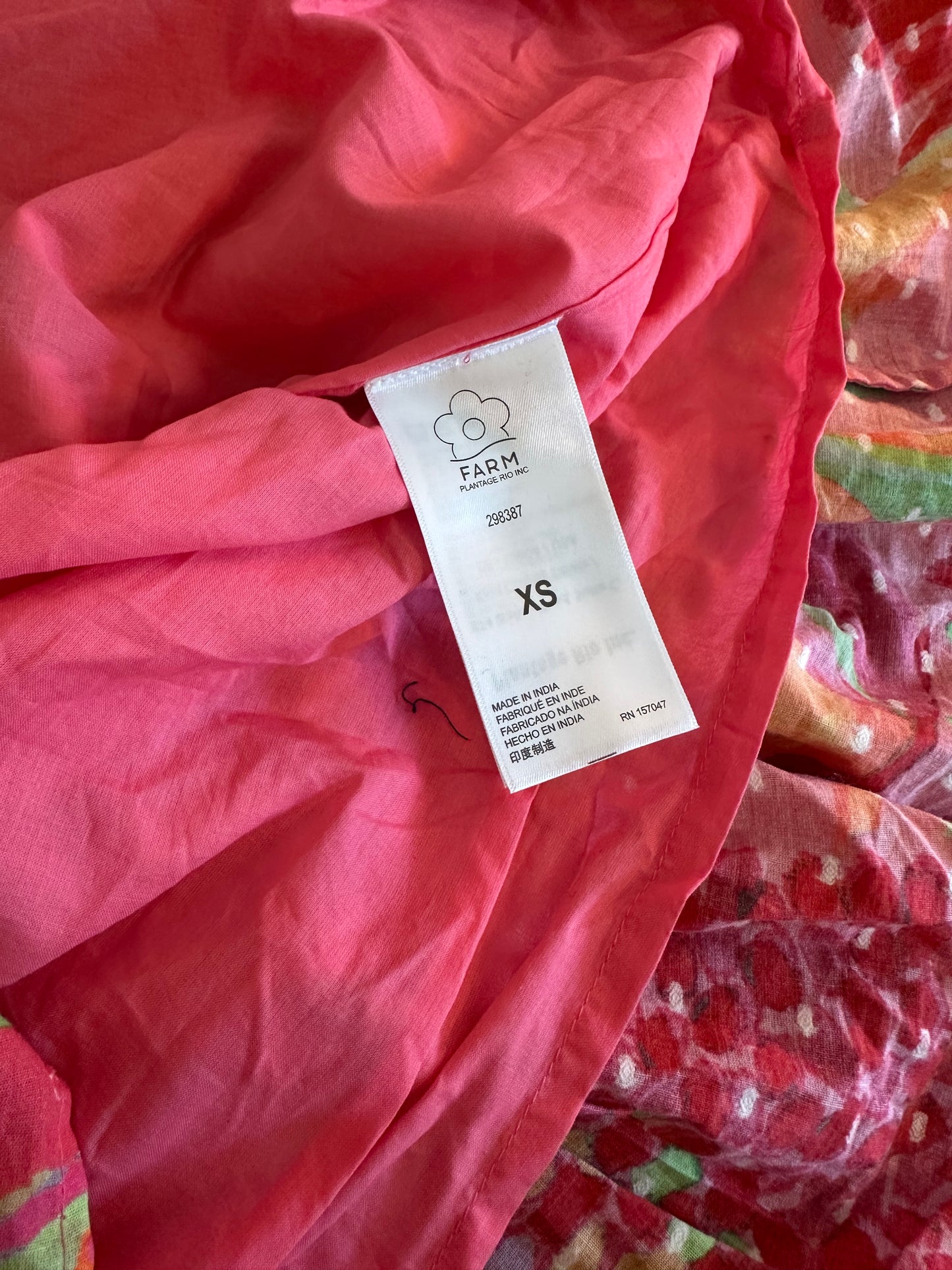 FARM Rio New Fruit Brush Mini Dress Size XS