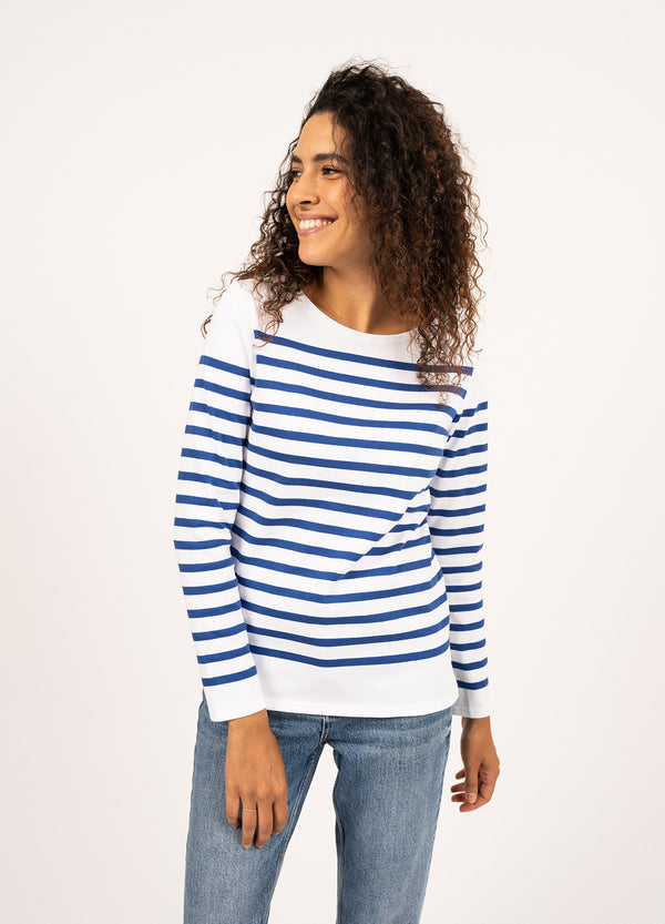 Saint James Authentic Naval Women’s Striped Sailor Shirt Size 8