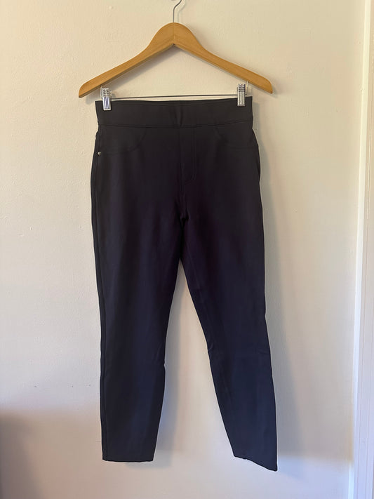 SPANX Navy Stretch Straight Leg Pants | Size Medium