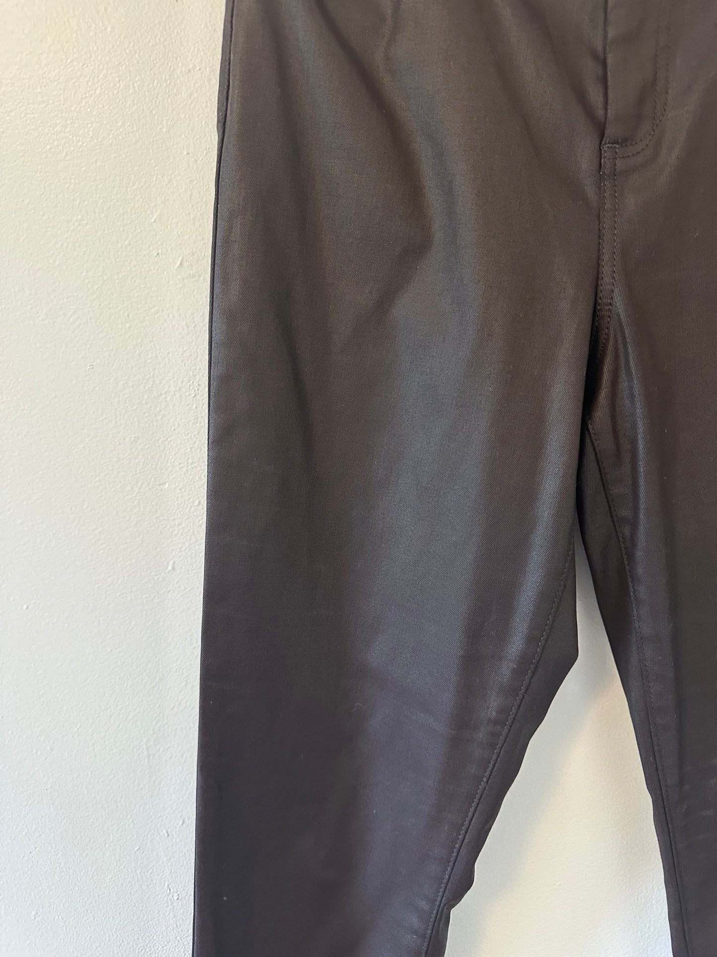 Lilly Pulitzer Eagan High-Rise Stretch Coated Jean in Mochachino - Size 10