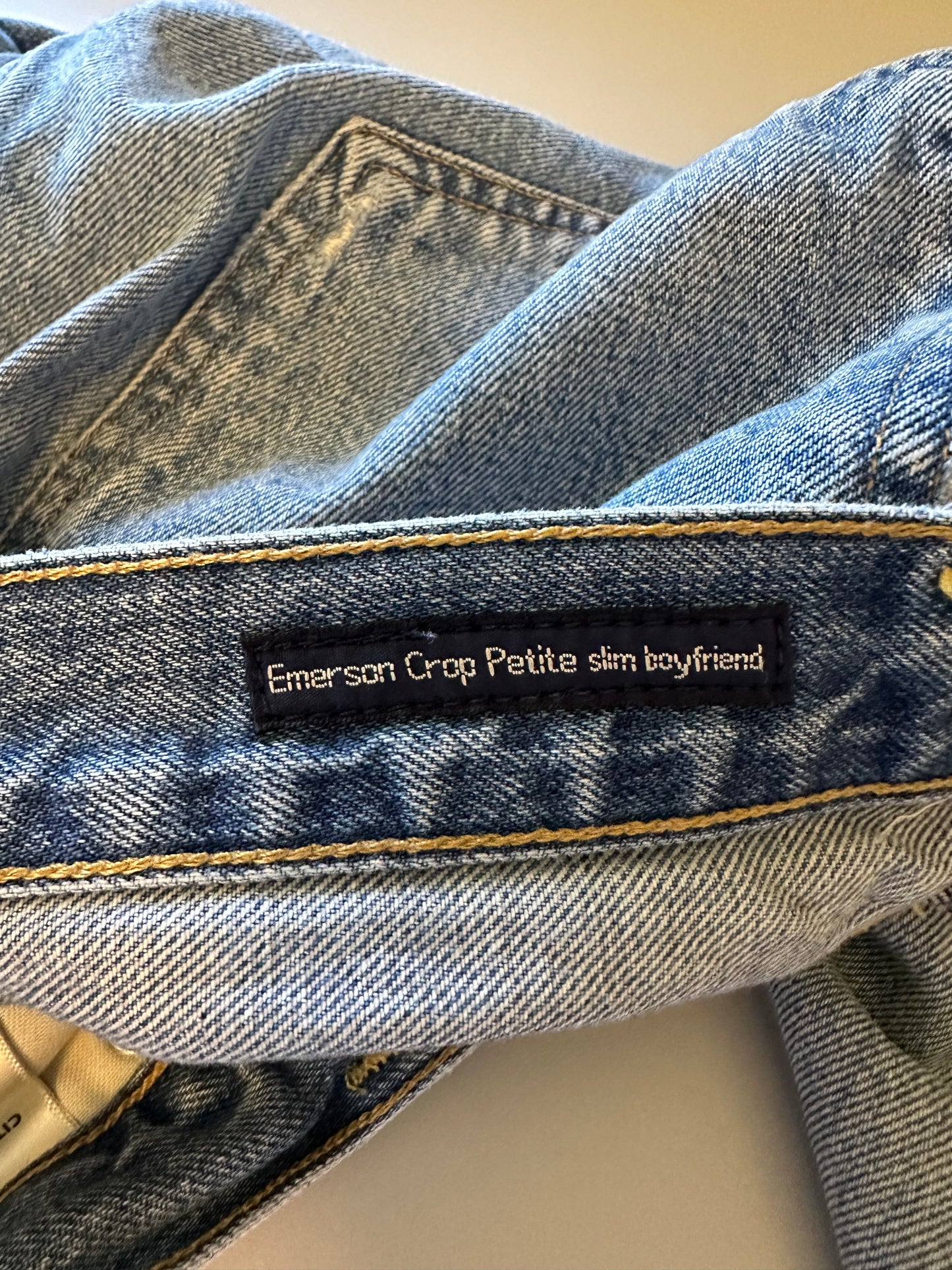 Citizens Of Humanity Emerson Crop Petite Slim Boyfriend Jeans | Size 27