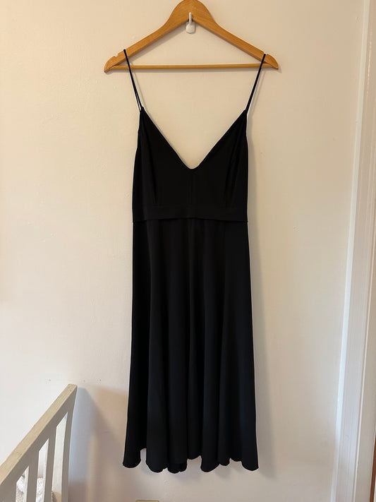 Free People Intimately Black Spaghetti Strap Dress - Size Medium