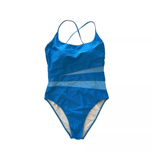 Summersalt The Causeway Blue Atlantic Cross back Swimsuit | Size 10