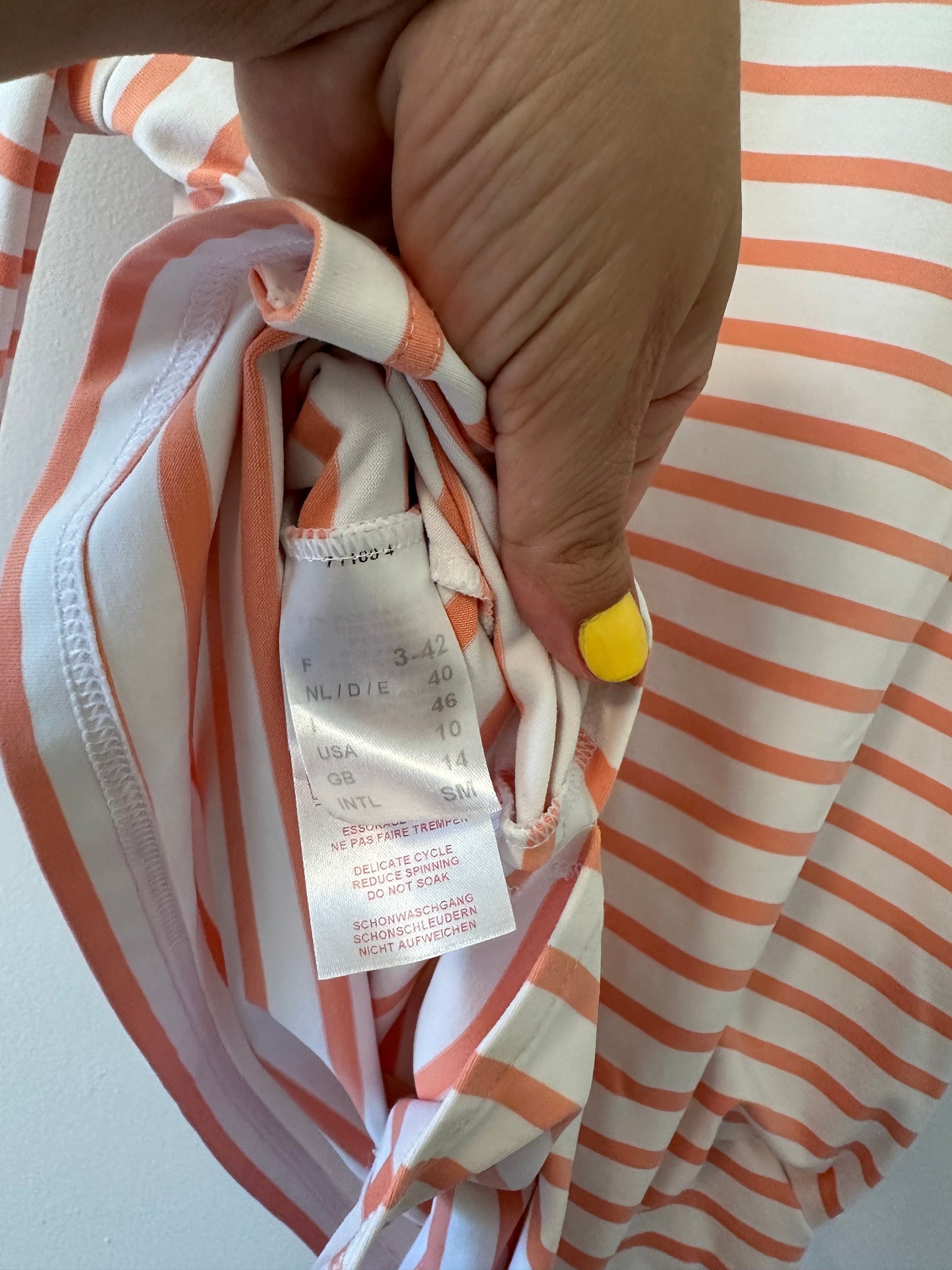 Saint James Phare Boat Neck Striped Tunic with Slits - Size 10