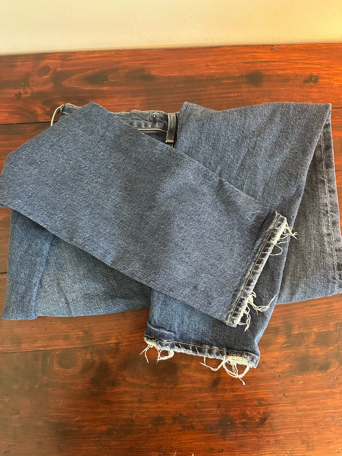 AGOLDE Riley Blue Denim Straight Leg Jeans Size 27
