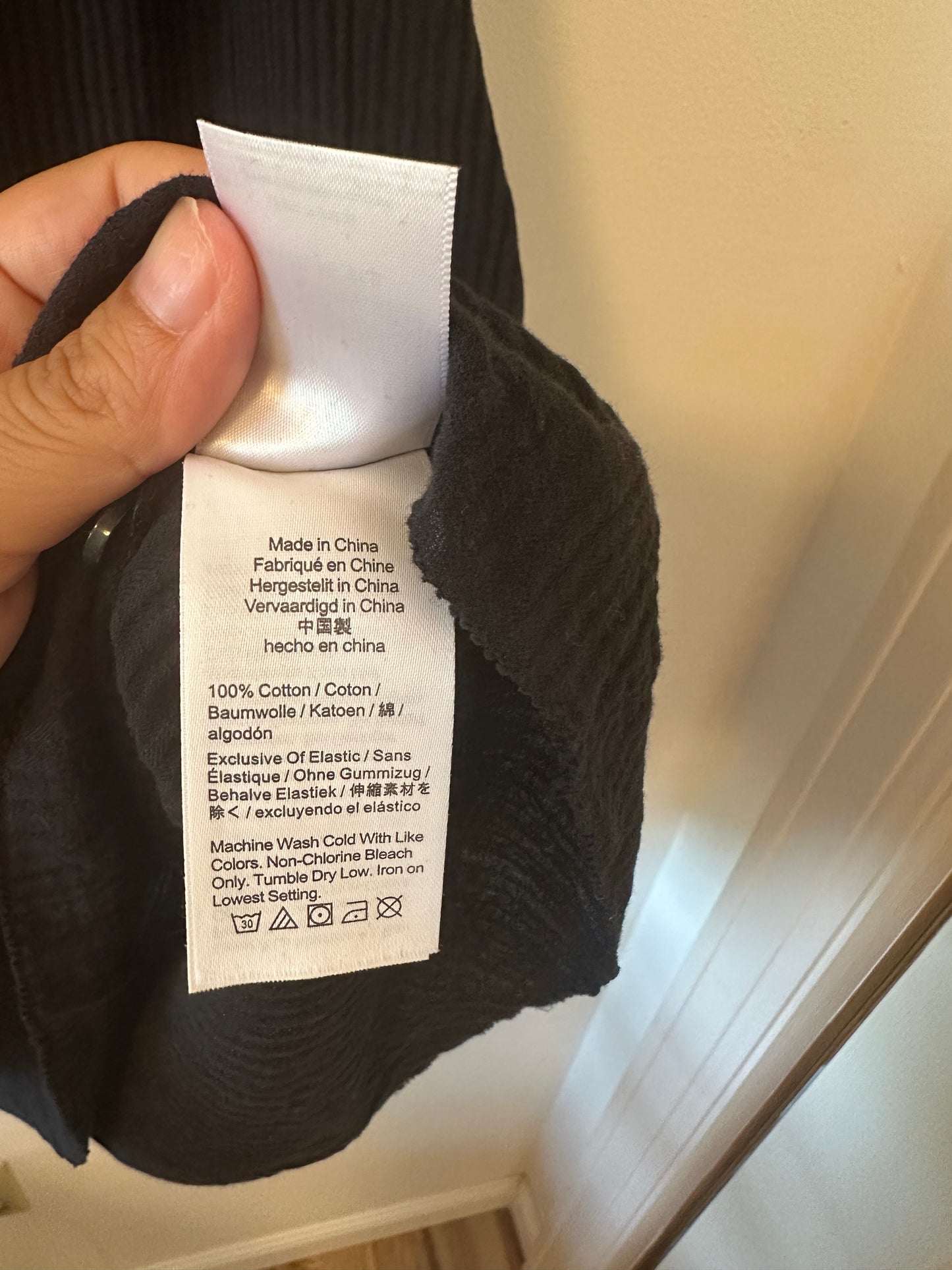 J. Crew Smocked Ribbed Cotton Henley Midi Dress In Black Size XS