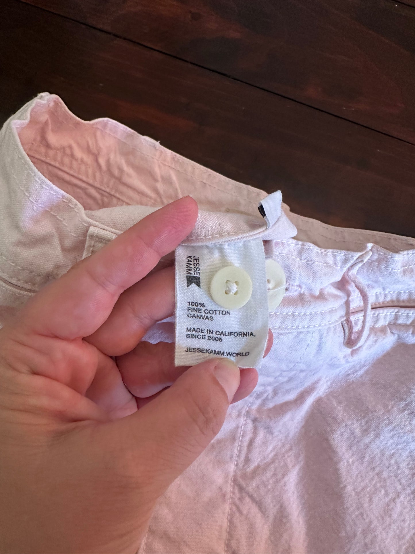 Jesse Kamm Women's Pink Wide-Leg Sailor Pants Size 6