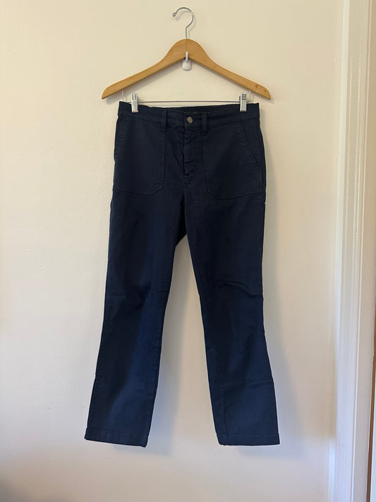 J. Crew - Vintage Straight Navy Blue Cargo Pants with Patch Pockets | Size 28