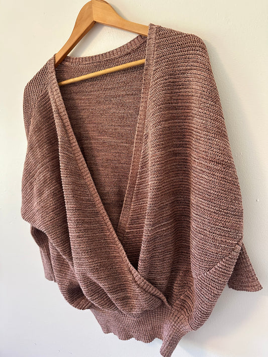 Prana V-Neck Sweater in Warm Rose | Size Small