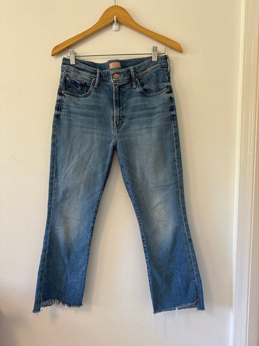 MOTHER The Insider Crop Step Jeans in Different Strokes | Size 30