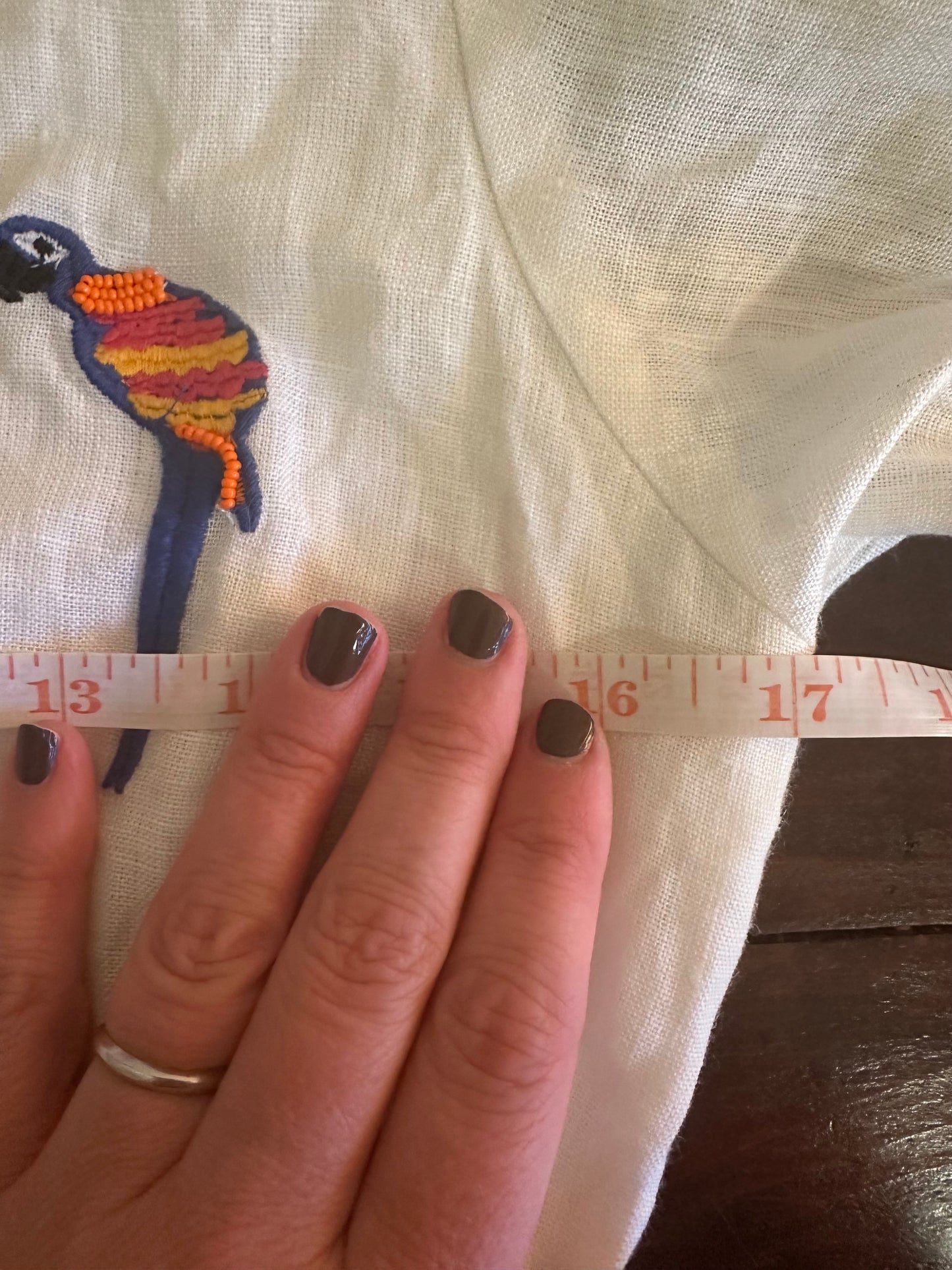 NWT FARM Rio Mini Macaw Embroidered Jumpsuit in Multi -Size S