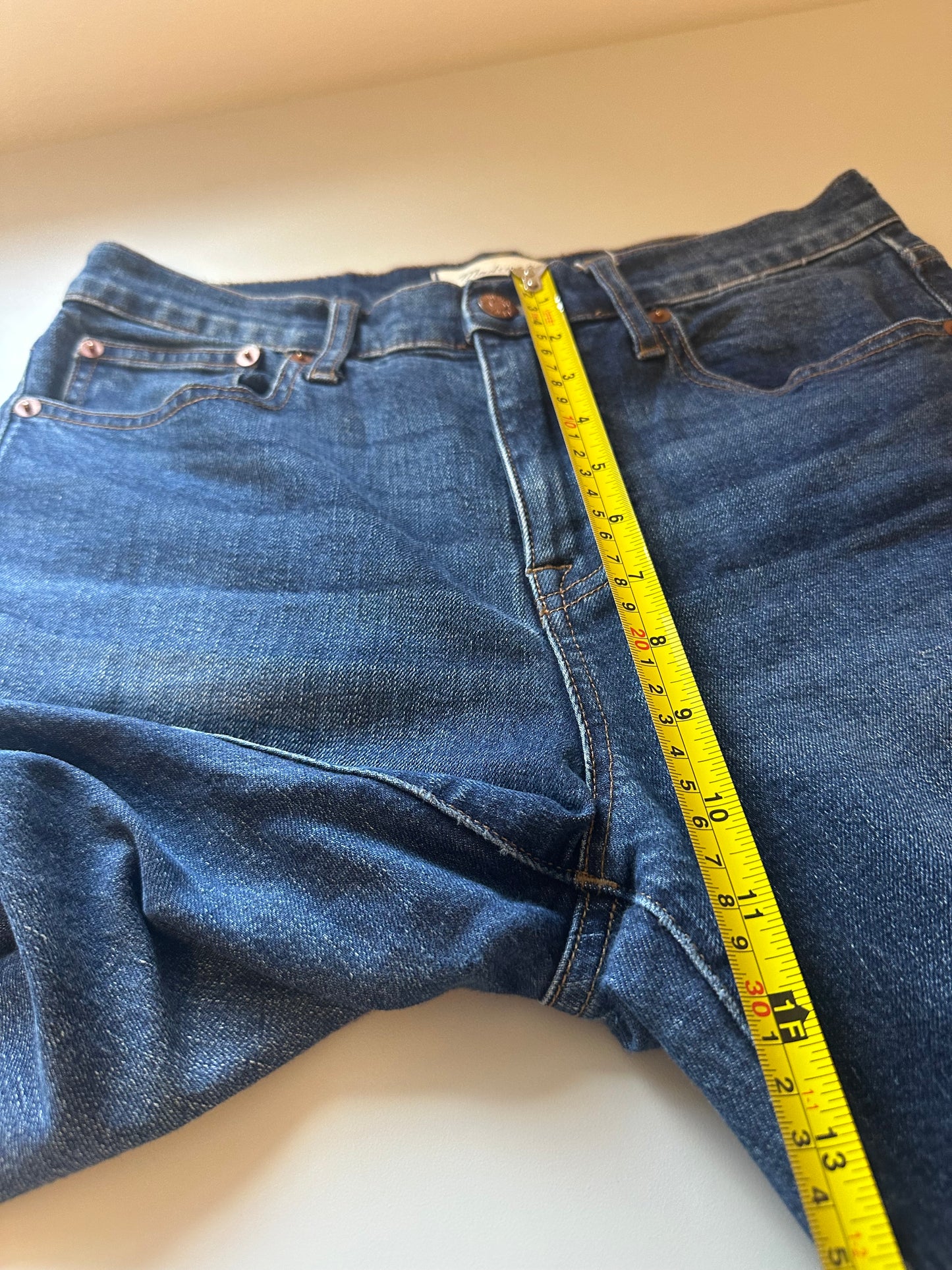 Madewell Cruiser Straight Leg Medium Wash Jeans With Stretch | Size 27