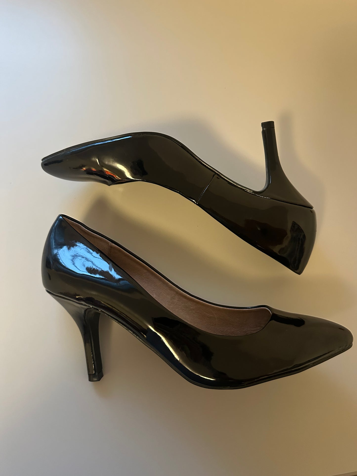 New Chinese Laundry Patent Leather Black Pump Heels | Size 9.5
