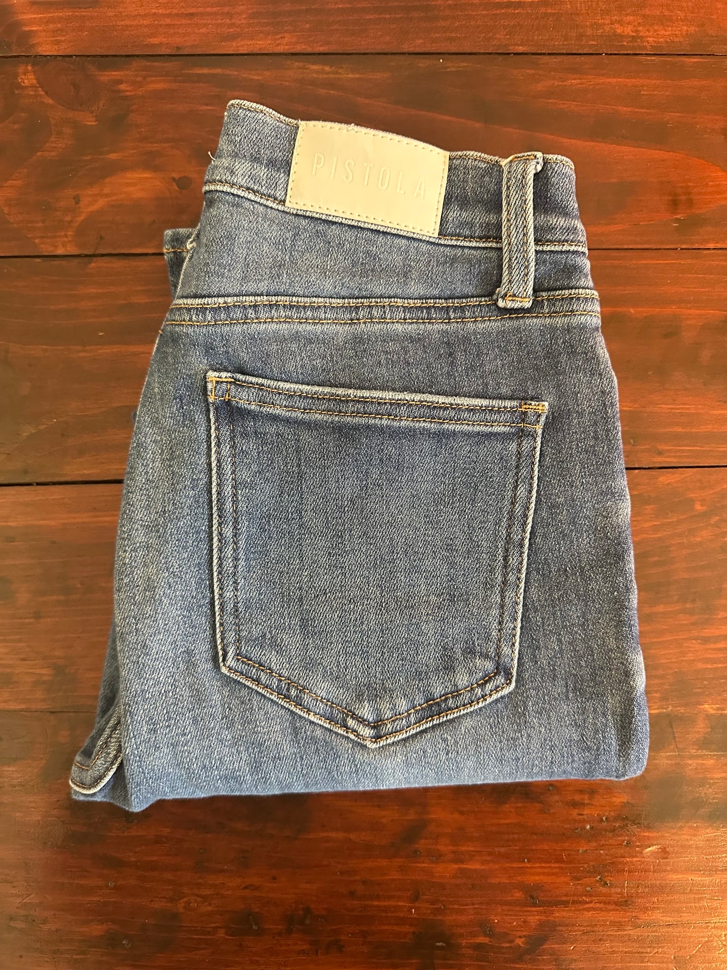 Pistola Women's Blue Straight Leg Jeans Size 27