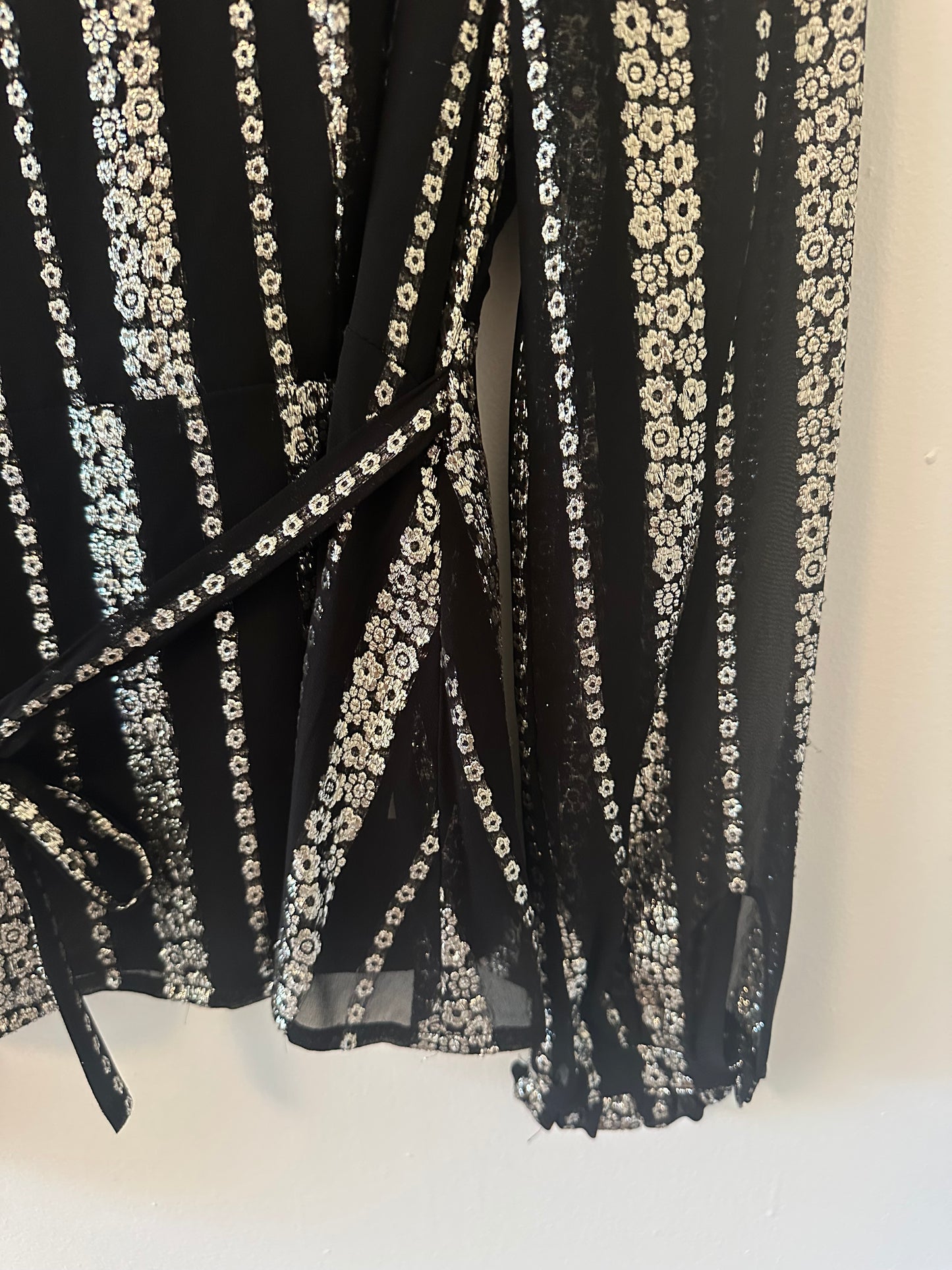 Emerson Fry Juney 2 Blouse in Viscose Black Lurex - Size Small