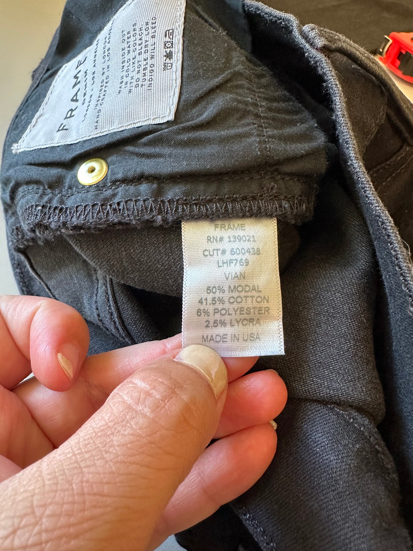 Frame Denim - Le High Black Flare Stretch Jeans | Size 28