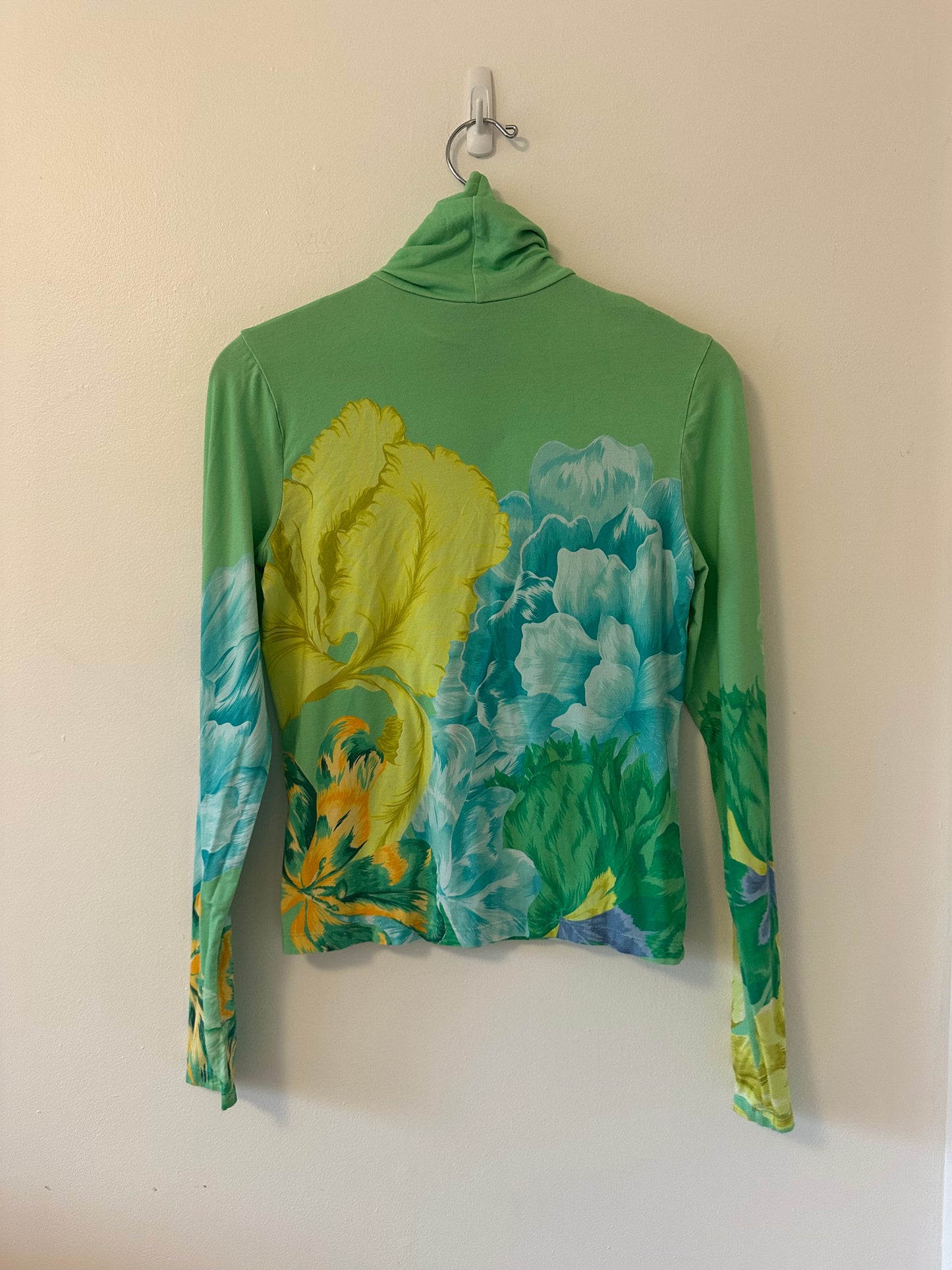 The Kit Turtleneck in Jade Iris | Size Large