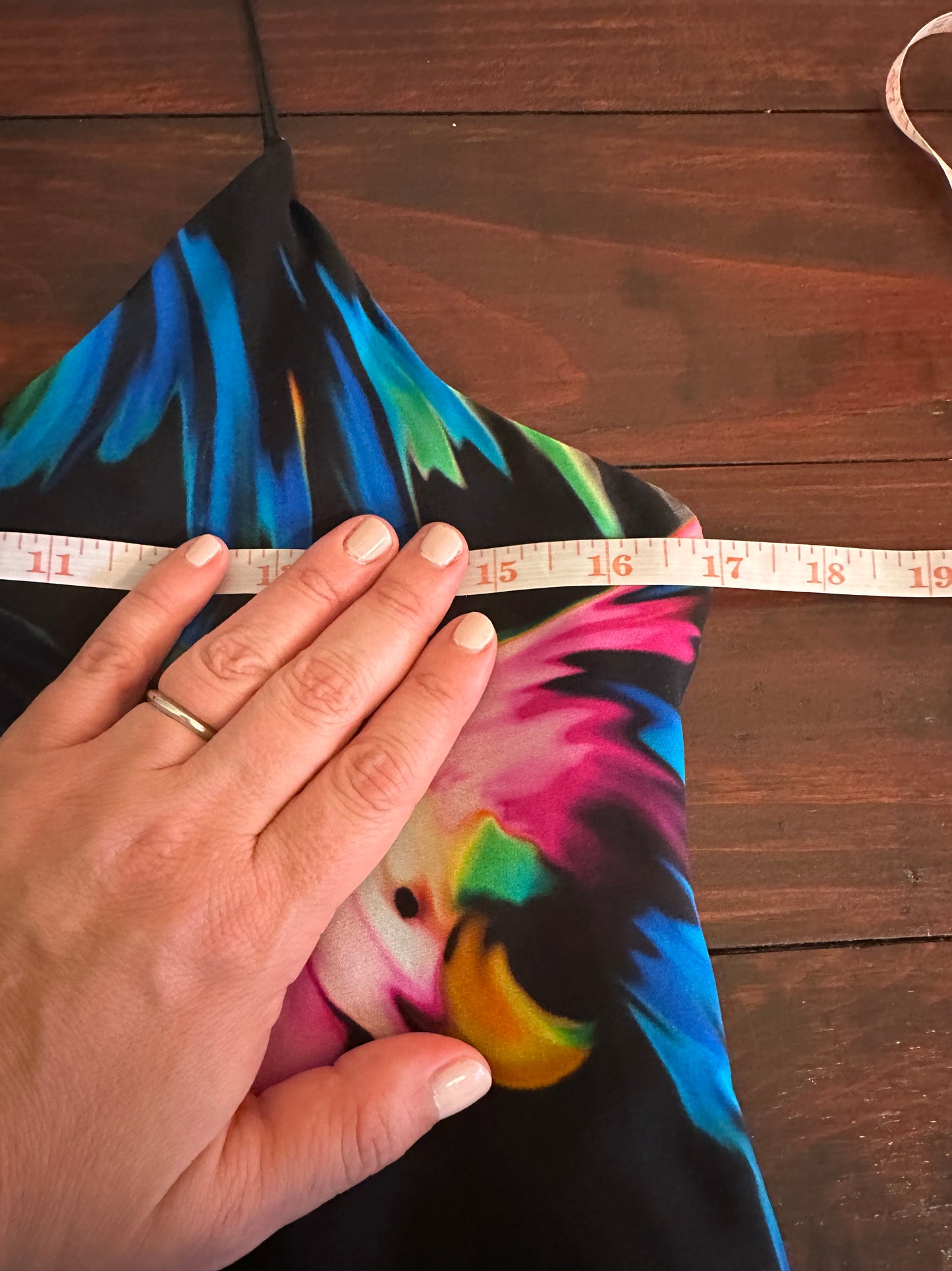 NWT Milly Silk Black Dress with Colorful Parrot Print Size 4