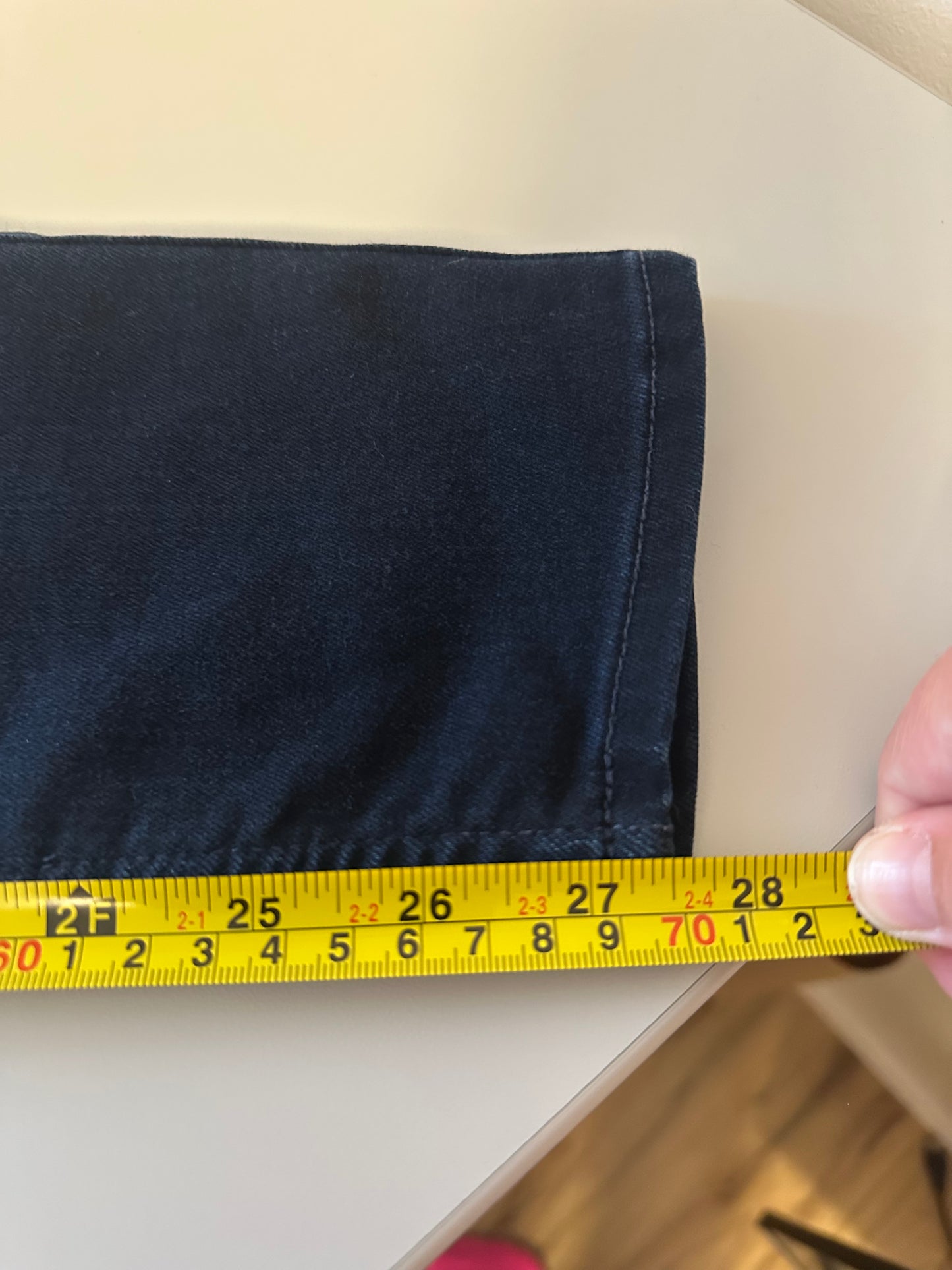 7 For All Mankind High Waist Deep Indigo Blue Skinny Ankle Jeans | Size 31