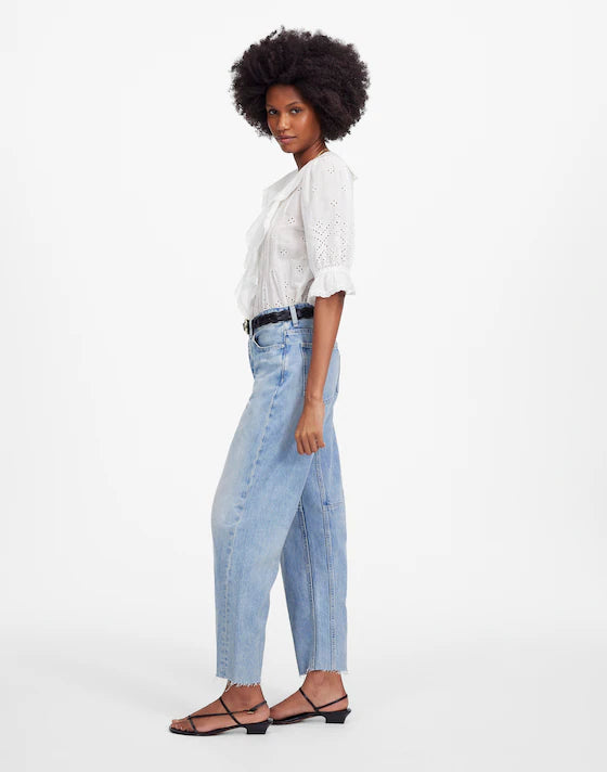 NWT Madewell The Darted Barrel Leg Jeans | Size 26