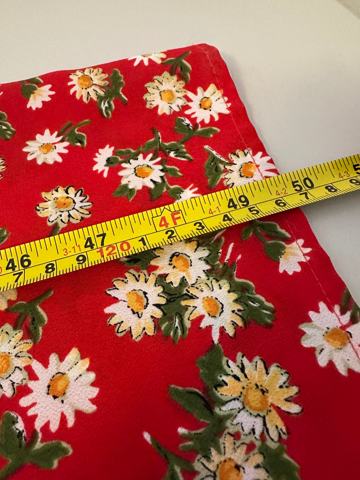 My Michelle Red Floral 90s Tie Back Midi Sleeveless Dress | Size 7/8