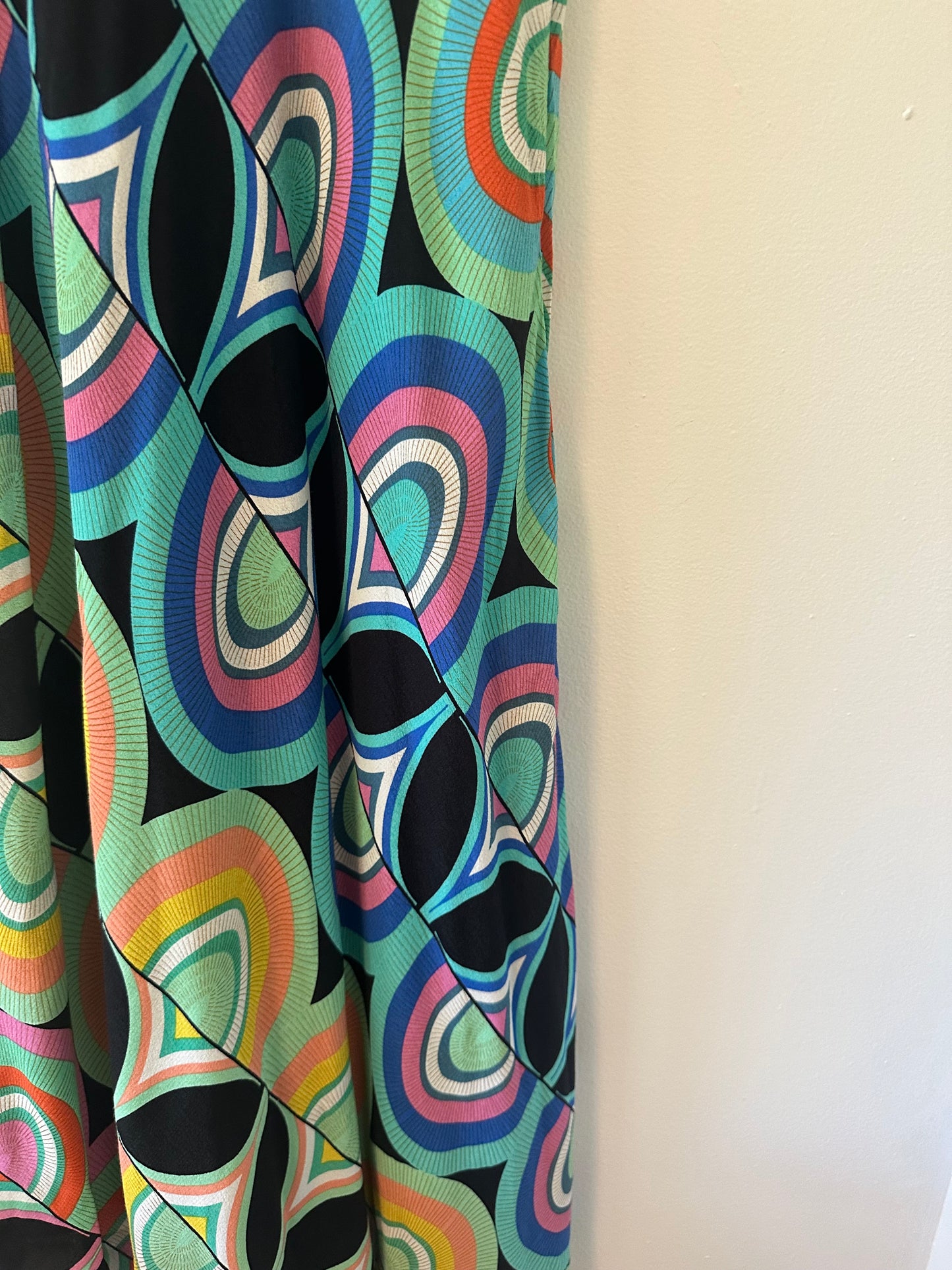Anthropologie Kenzie Asymmetrical Geometric Multicolored Dress Size 0