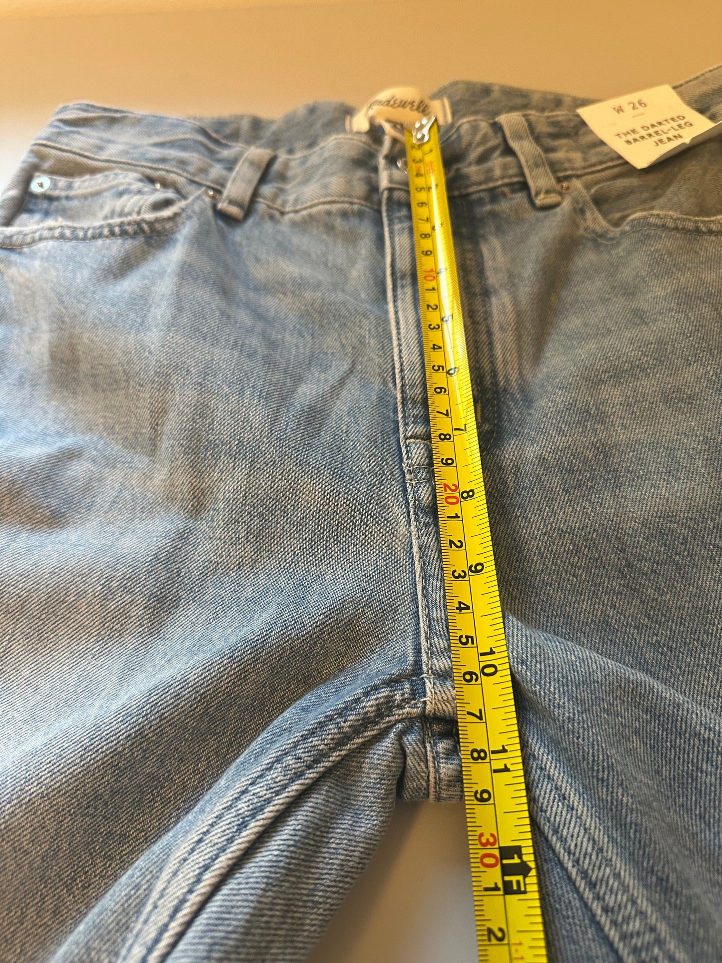 NWT Madewell The Darted Barrel Leg Jeans | Size 26