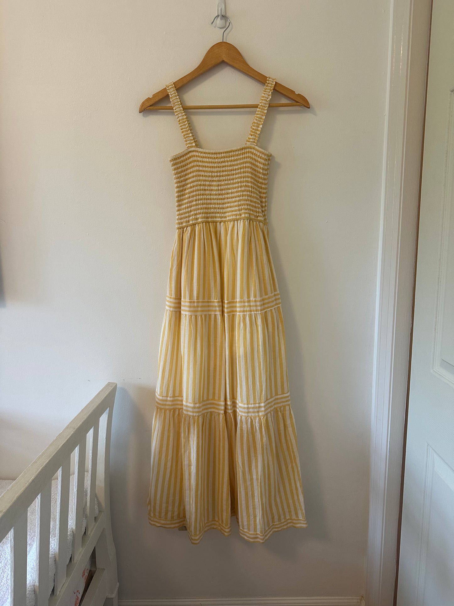 Marine Layer Seline Striped Yellow Maxi Dress - Size XS