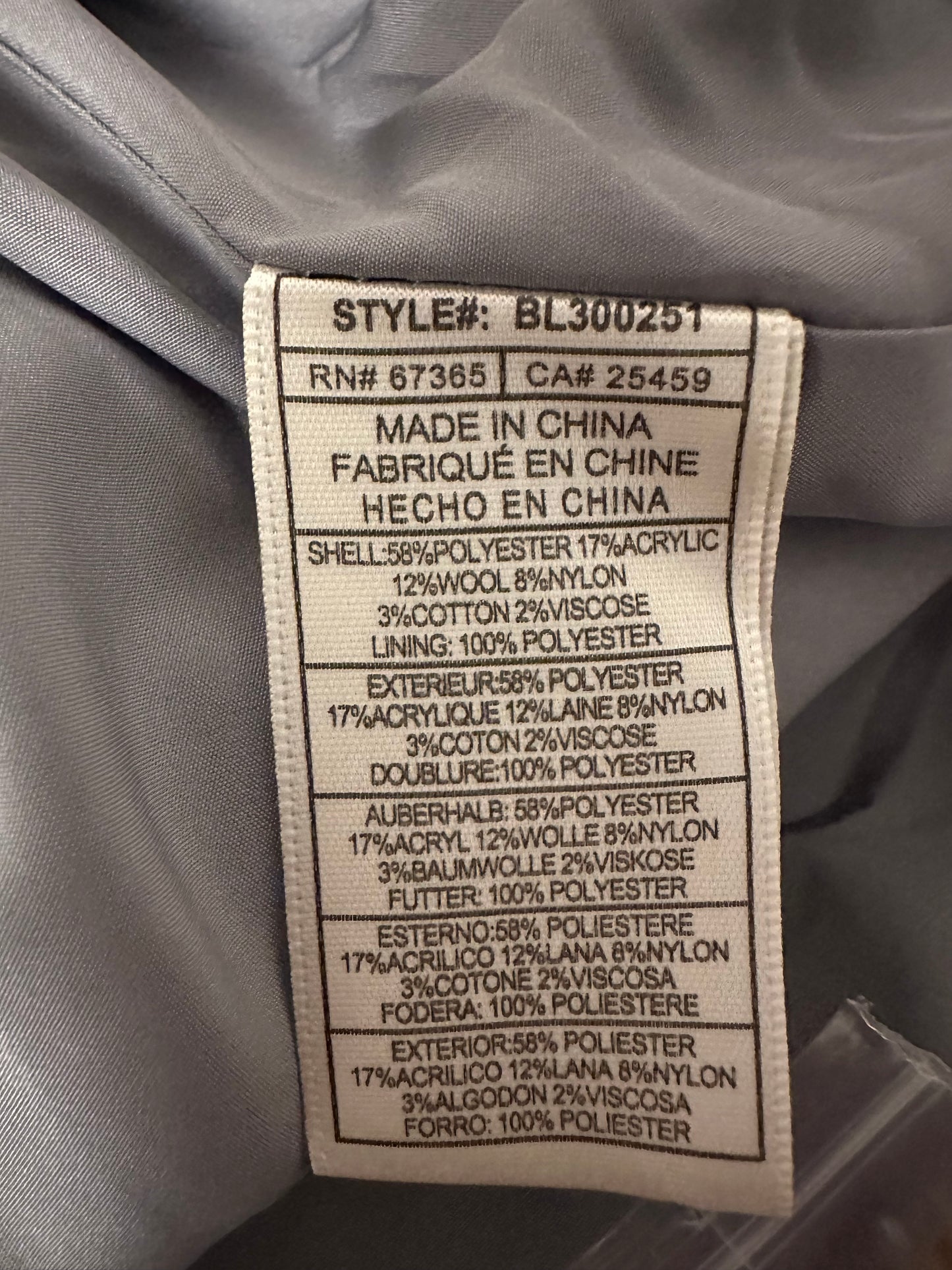 BB Dakota Steve Madden Cher Ivory Plaid Brushed Coat | Size Large