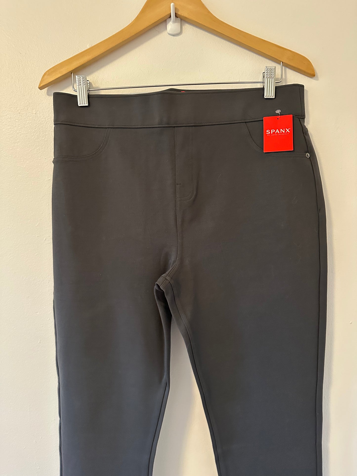 NWT SPANX Jean-ish Charcoal Gray Ankle Legging Jeans | Size XL
