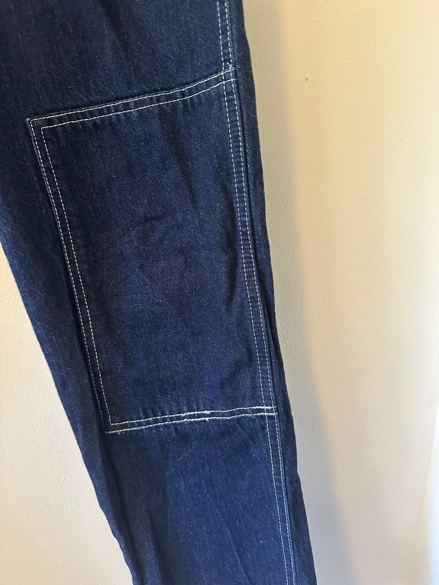 Hey Gang Denim Workpants Blue Straight Leg Women's Jeans | Size 1