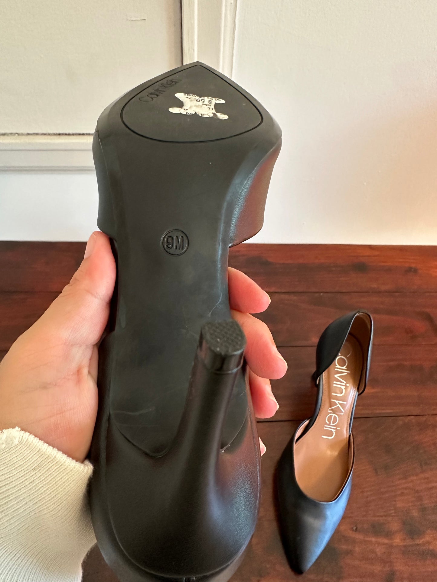 Calvin Klein Women's Gloria D'Orsay Pump in Black - Size 9