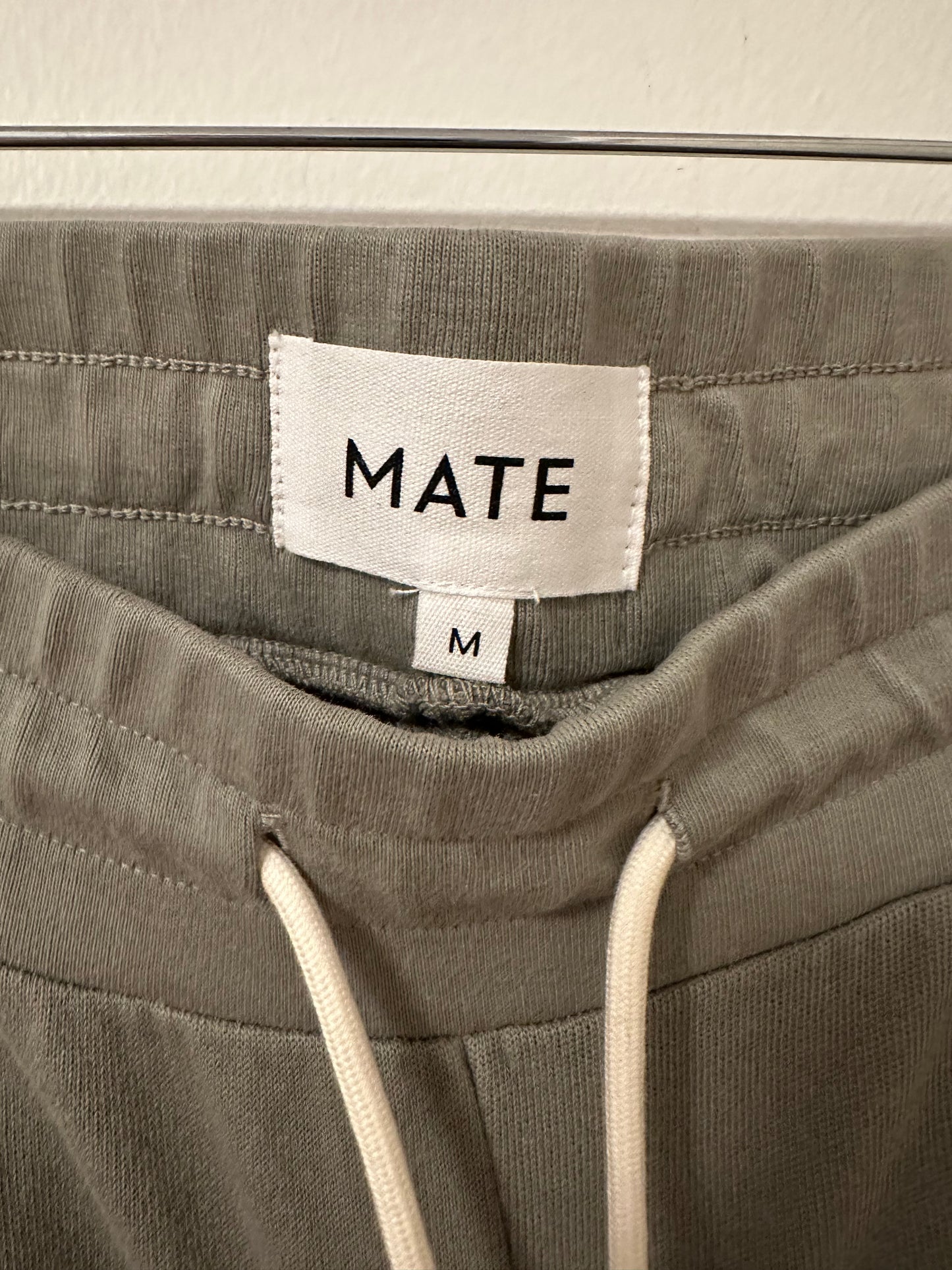 MATE The Label Olive Green Organic Lightweight Terry Joggers - Size Medium