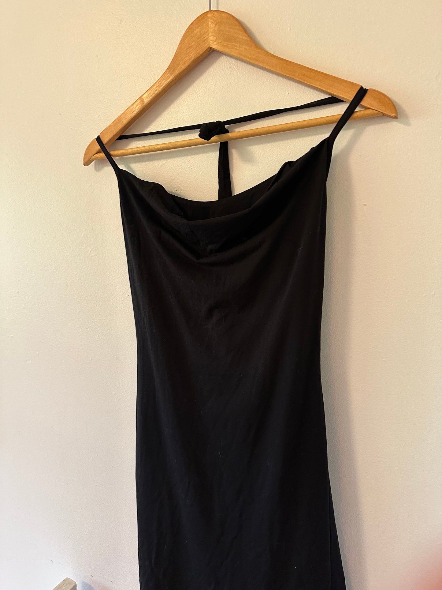 NWT Aym Girlfriend Black Bamboo Mini Dress - Size Medium