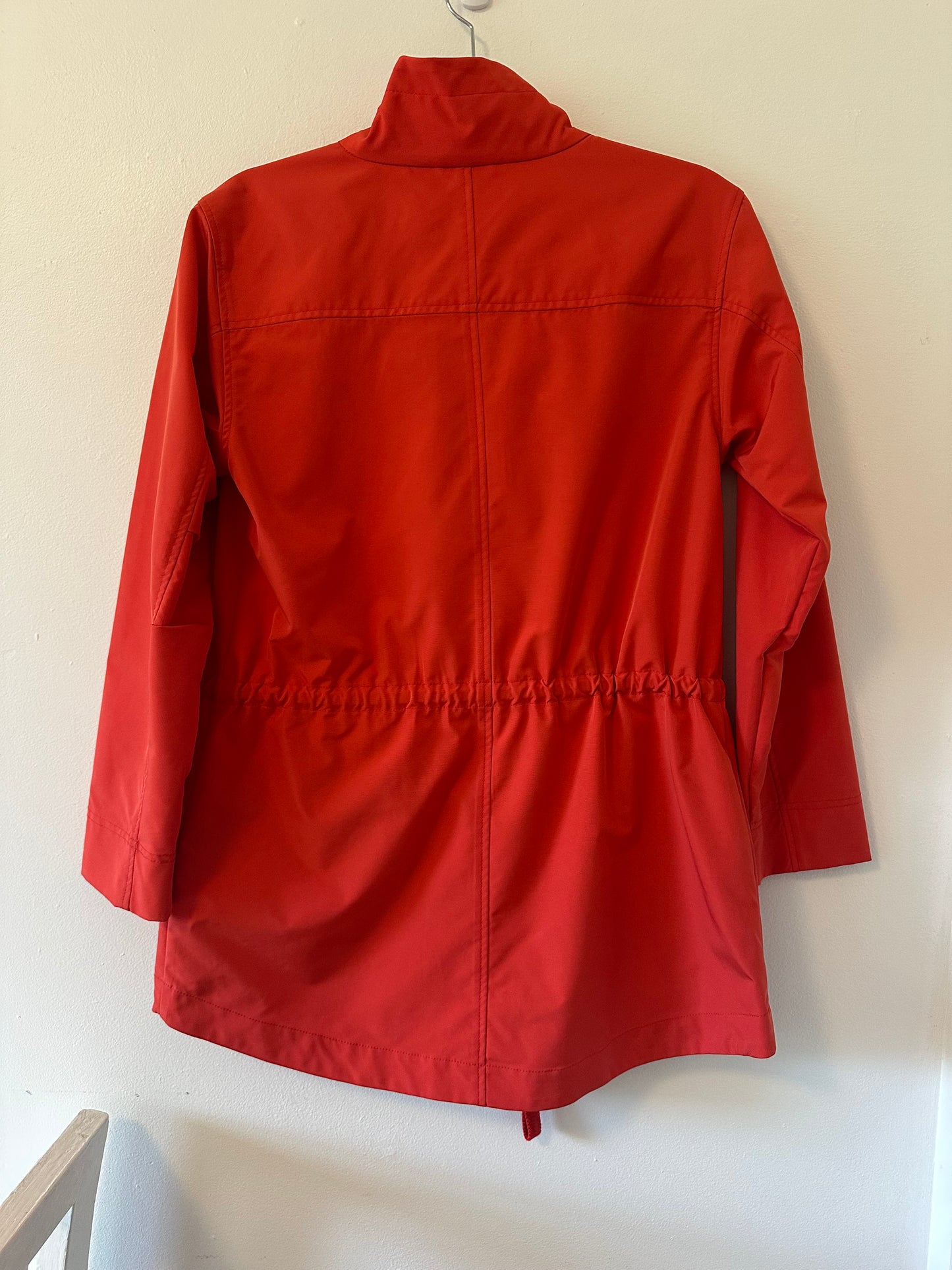 NWT Lilla P Poppy Red Hi Low Anorak Rain Jacket - Size XS