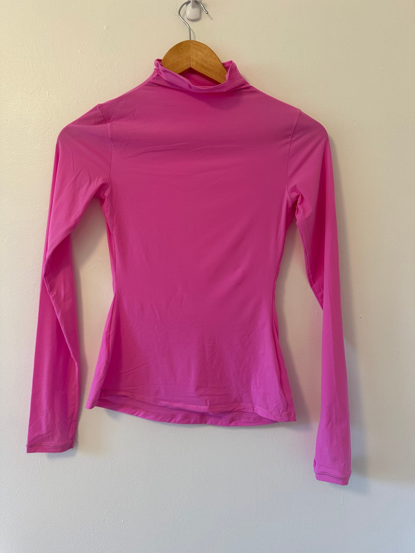 SKIMS Fits Everybody Pink Women's Turtleneck Top Size Small