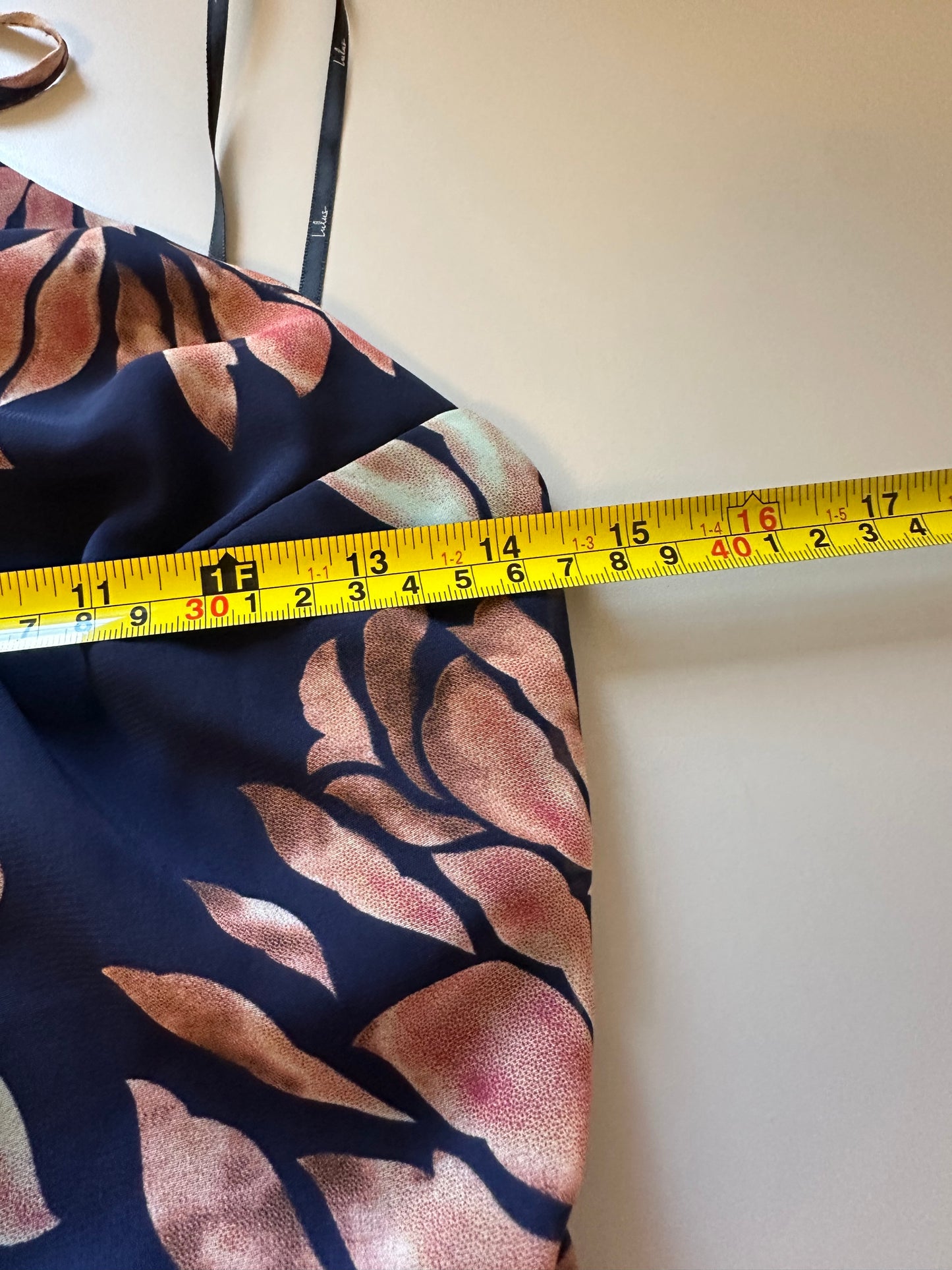 Lulus Adventure Seeker Navy Blue Floral Print Maxi Tie Back Dress | Size Medium