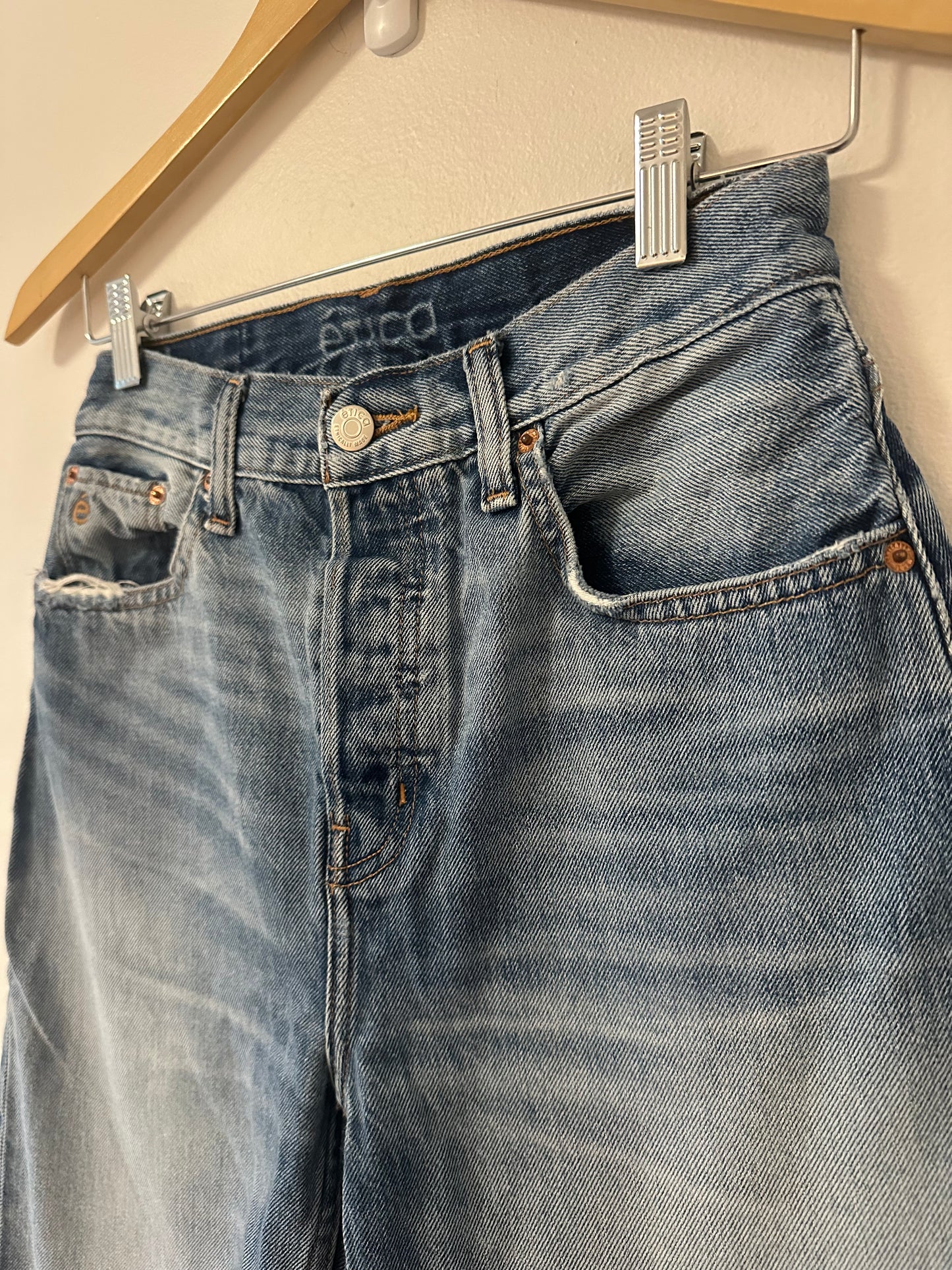 Etica Tyler Vintage Straight Leg Jeans - Size 25